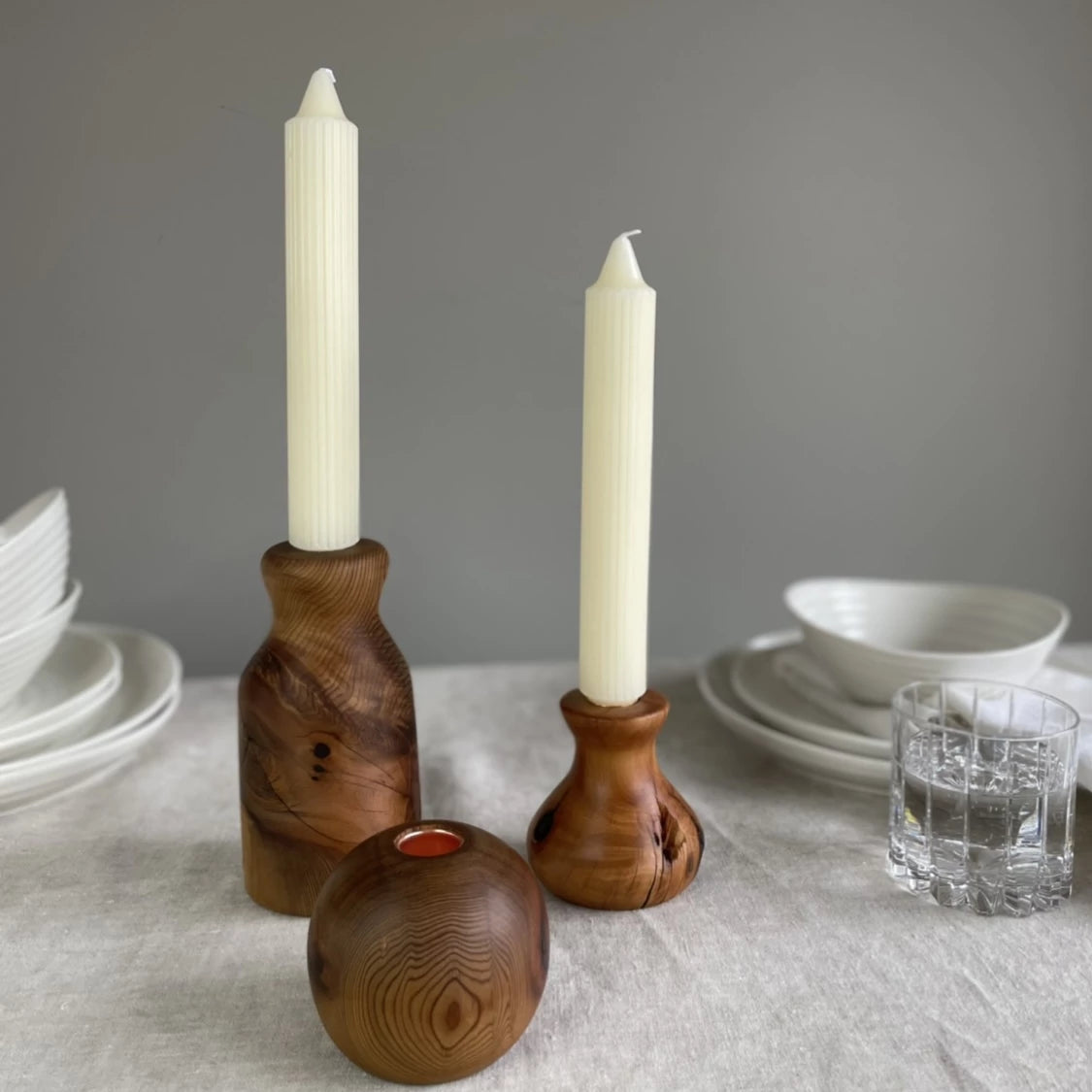 Wood Taper Candle Holder – Fitz & Bennett Home