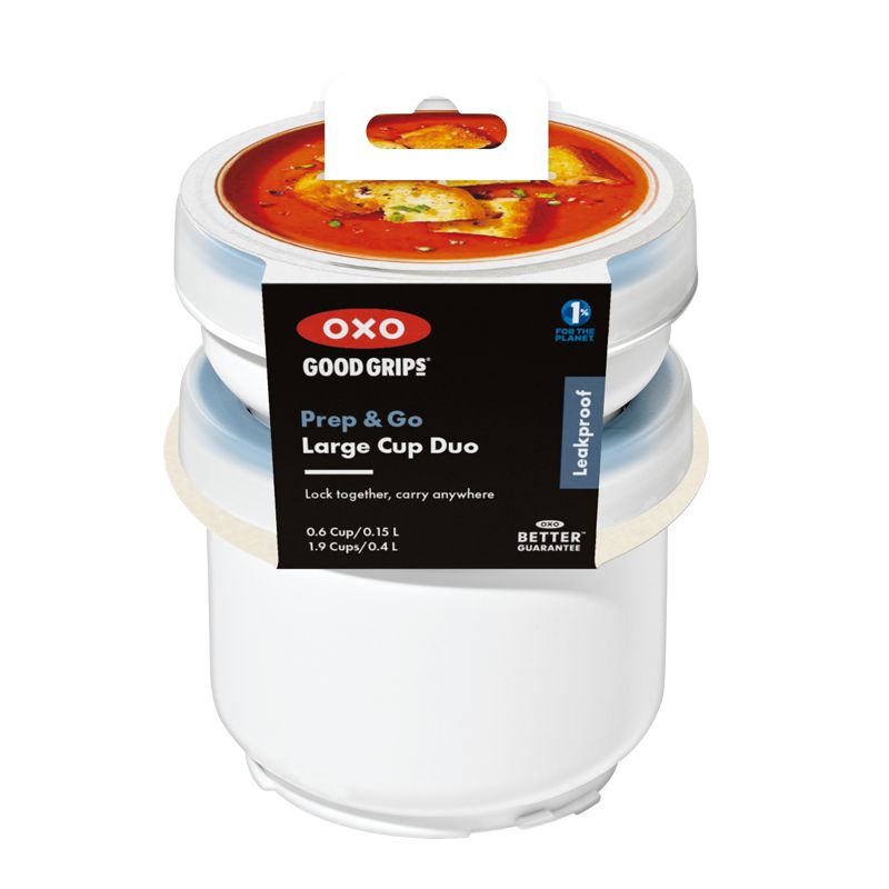 PREP & GO Small Duo Snack Containers