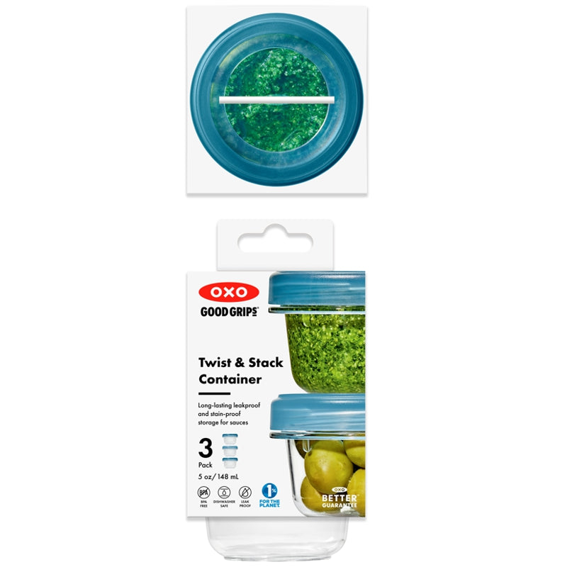 OXO Twist and Stack 3-pack Container Set