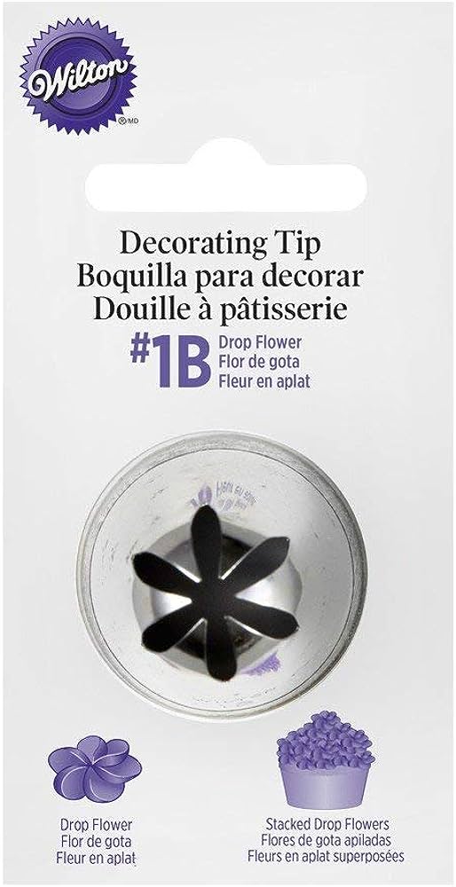 WILTON Tip #1B LG Drop Flower
