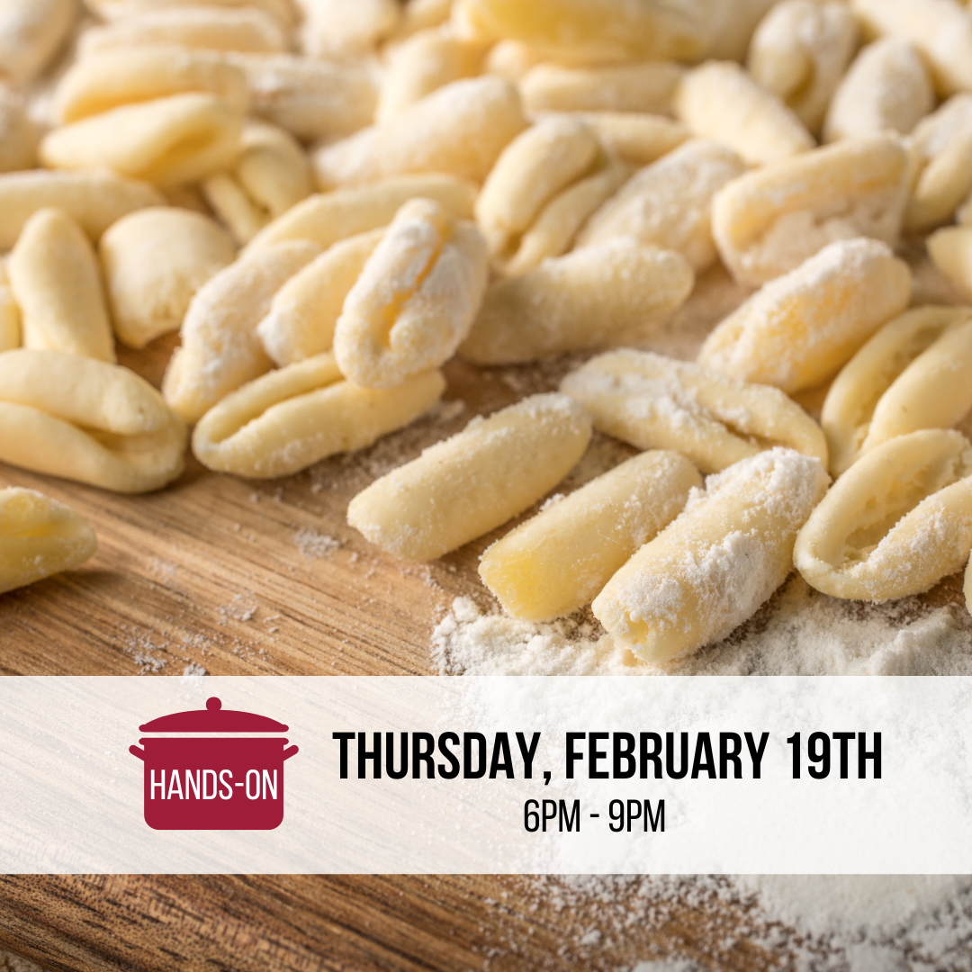 Pasta Making 102: Shapes with Chef Adrian