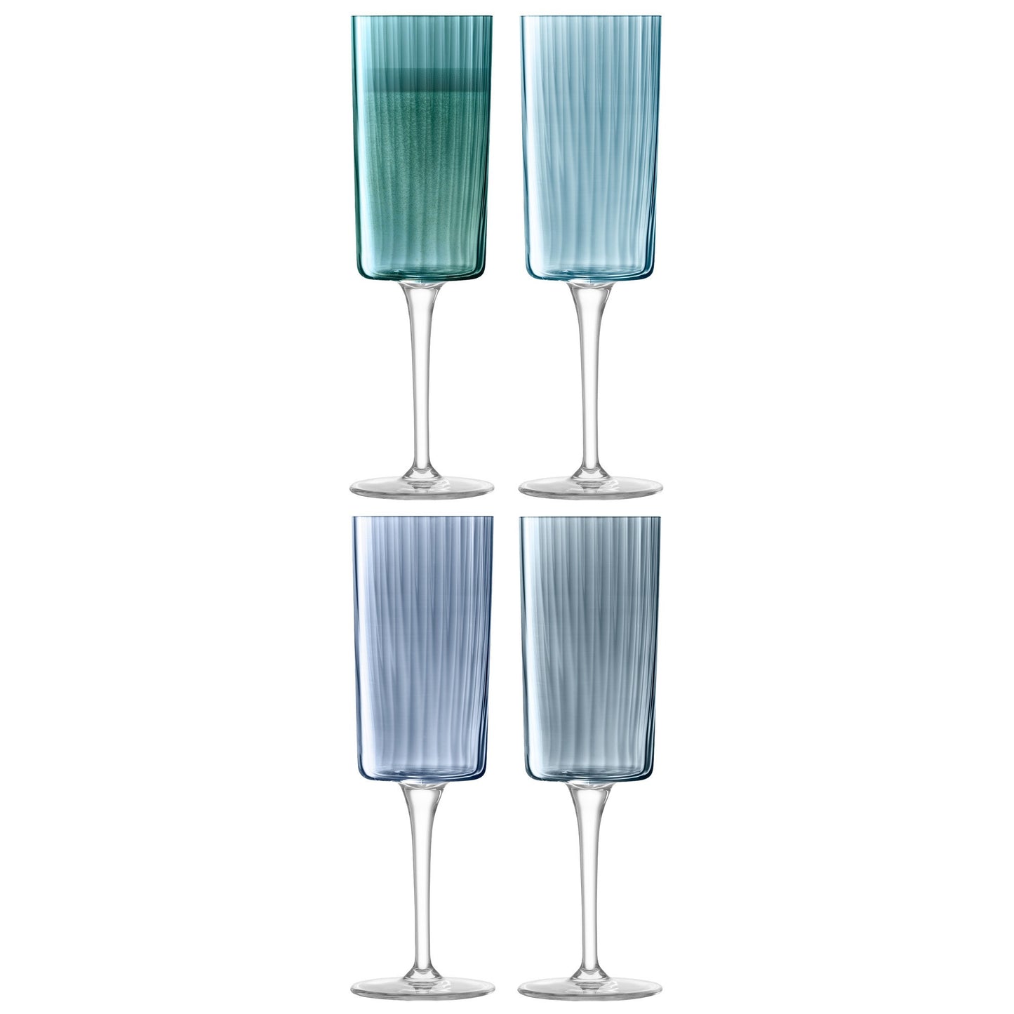 LSA Gems Flute Glass Set/4