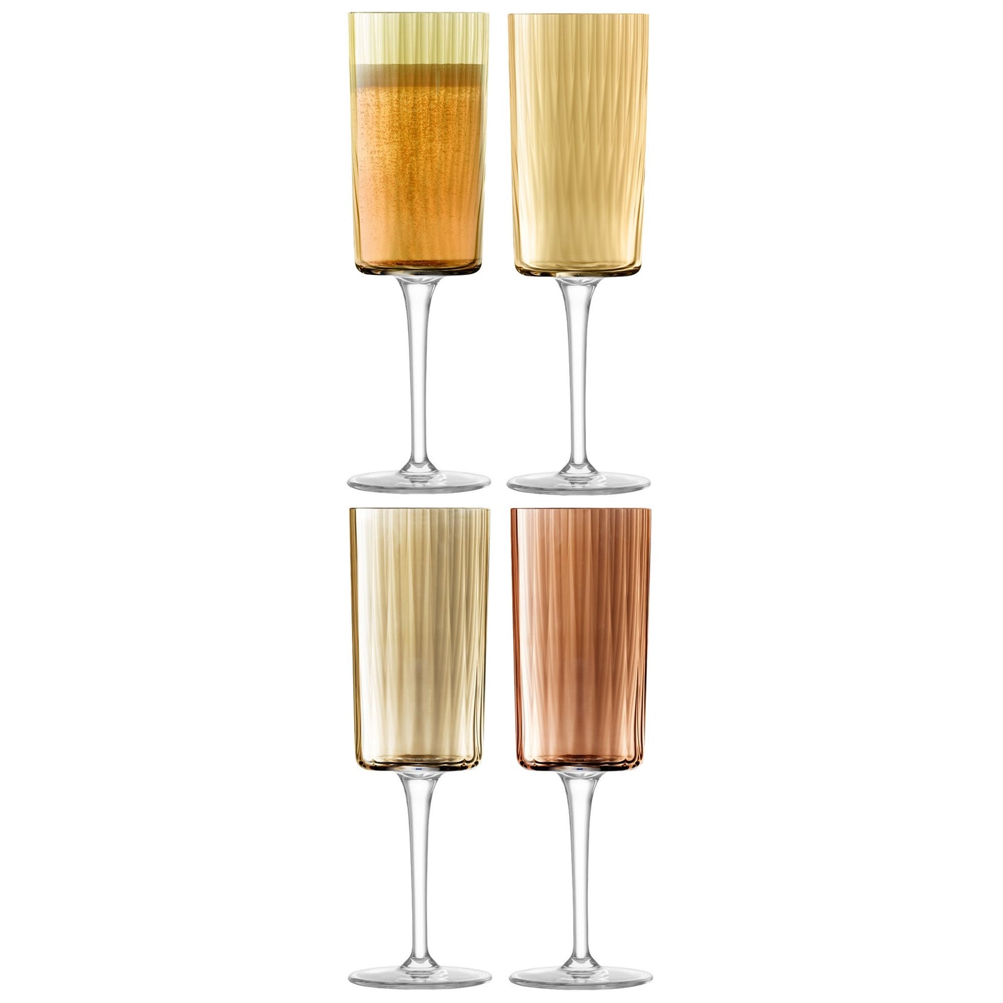 LSA Gems Flute Glass Set/4
