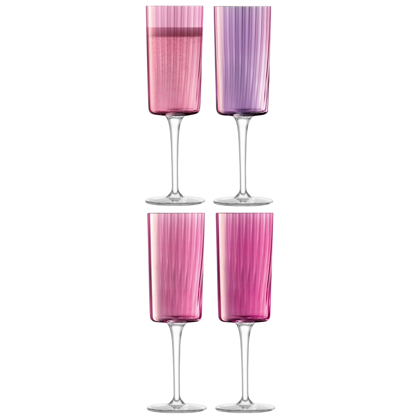 LSA Gems Flute Glass Set/4
