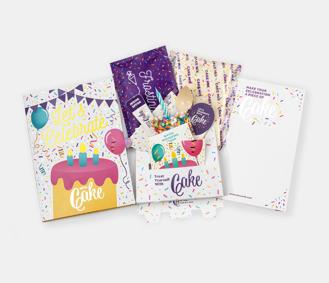 INSTACAKE Cake Card - Let's Celebrate