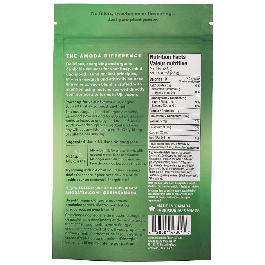 AMODA Matcha, Energy Blend