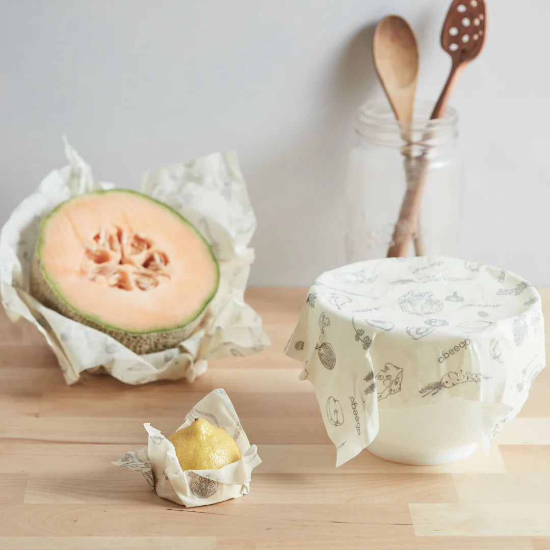 ABEEGO Beeswax Food Wrap Variety Square Pack