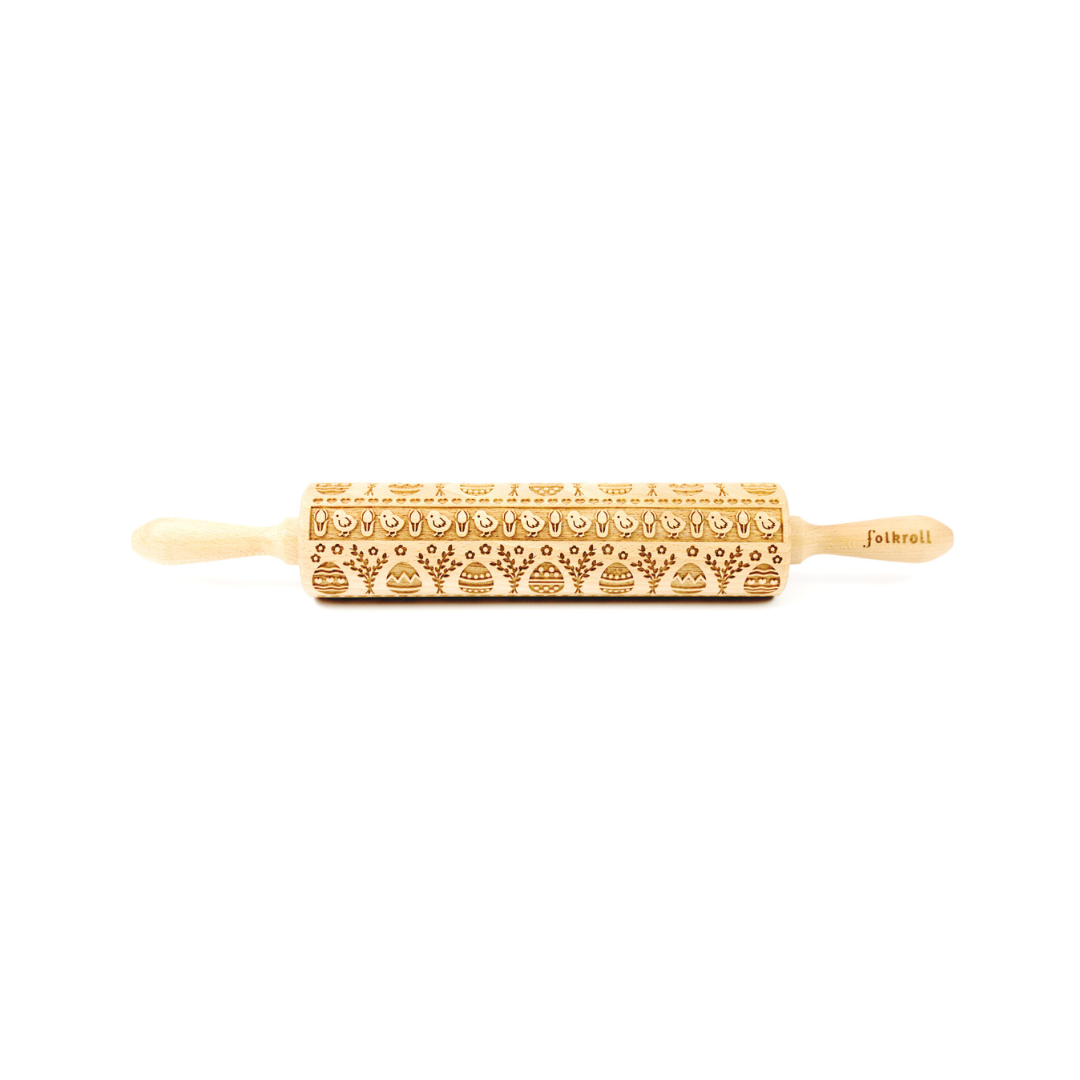 FOLKROLL Easter Embossed Rolling Pin