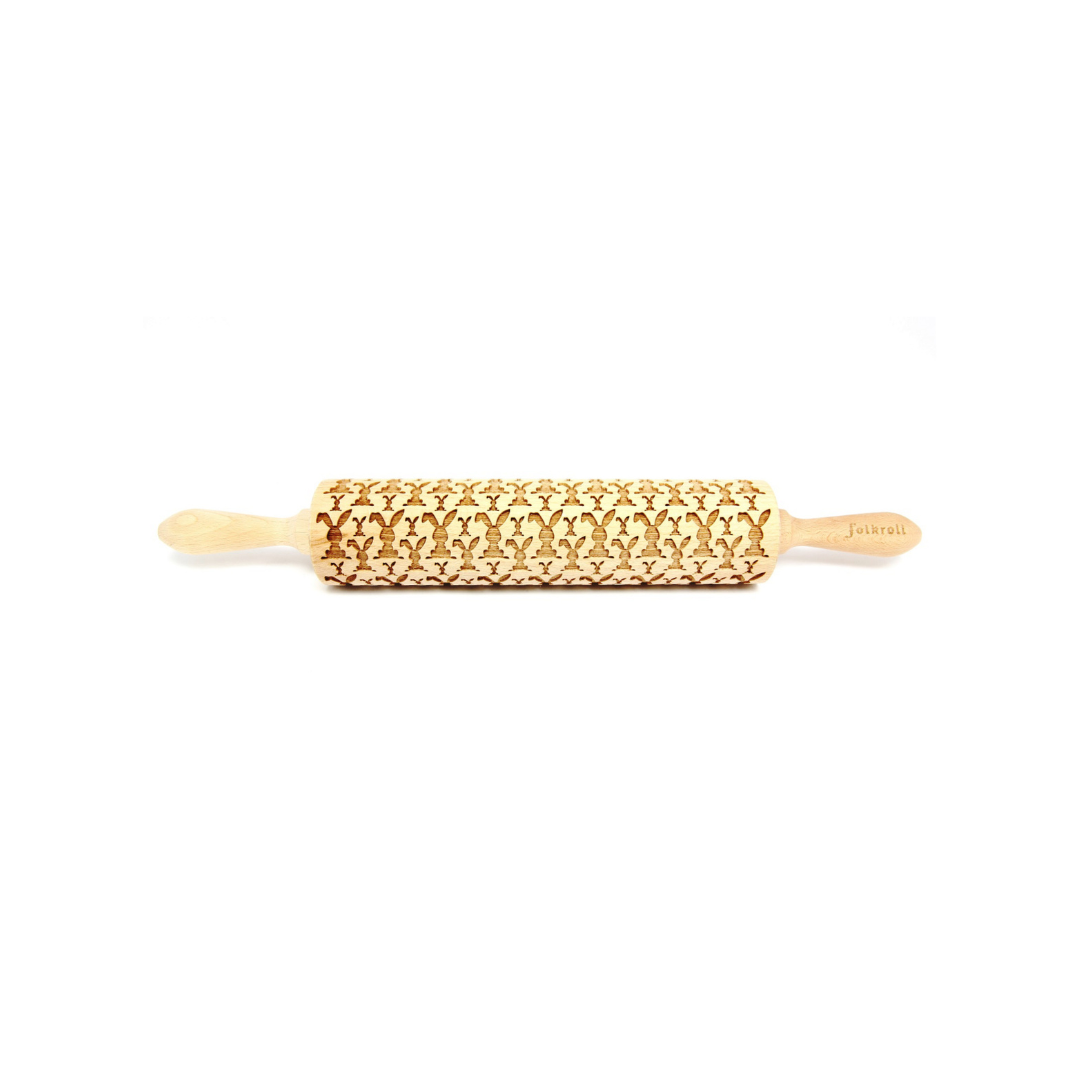 FOLKROLL Easter Embossed Rolling Pin