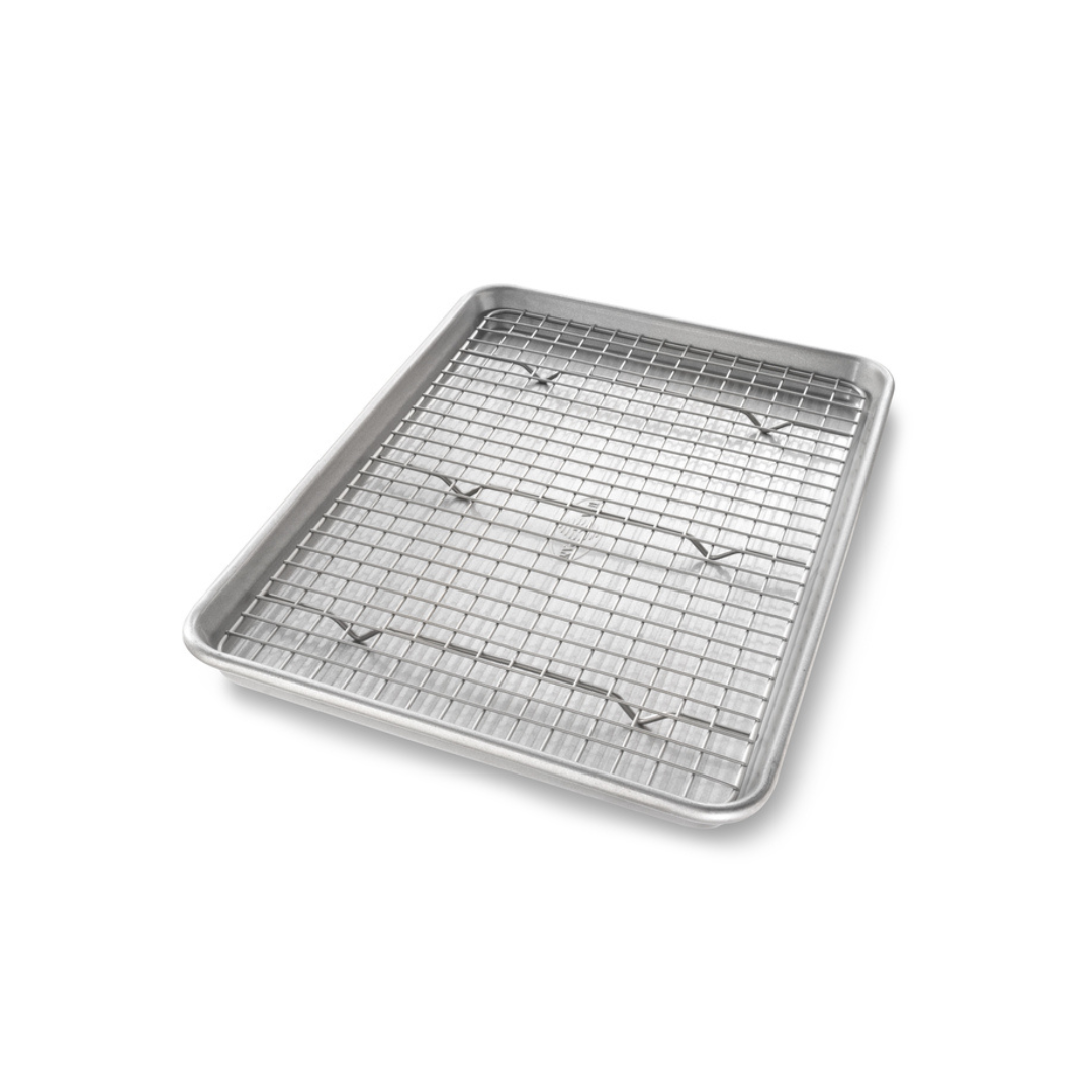 USA PAN Baking Sheet Pan & Rack Set