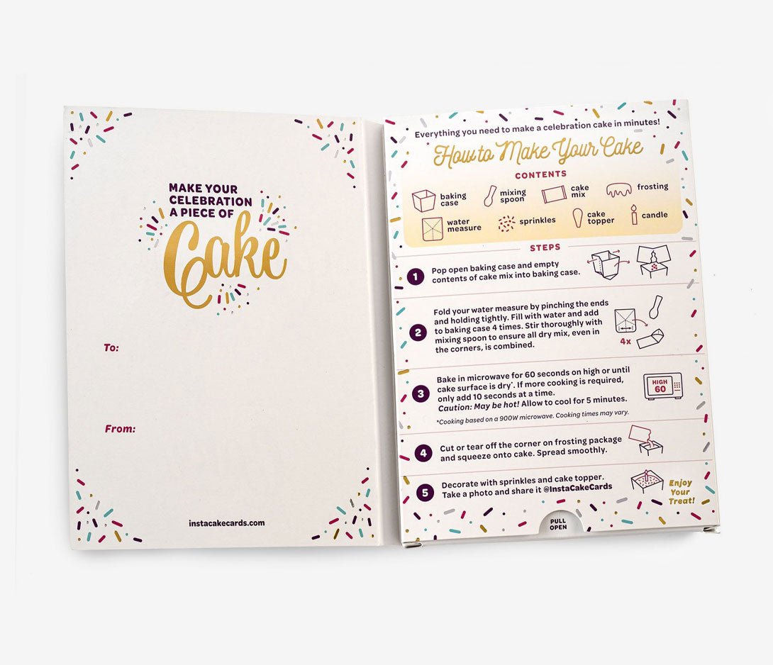 INSTACAKE Cake Card - Congrats!