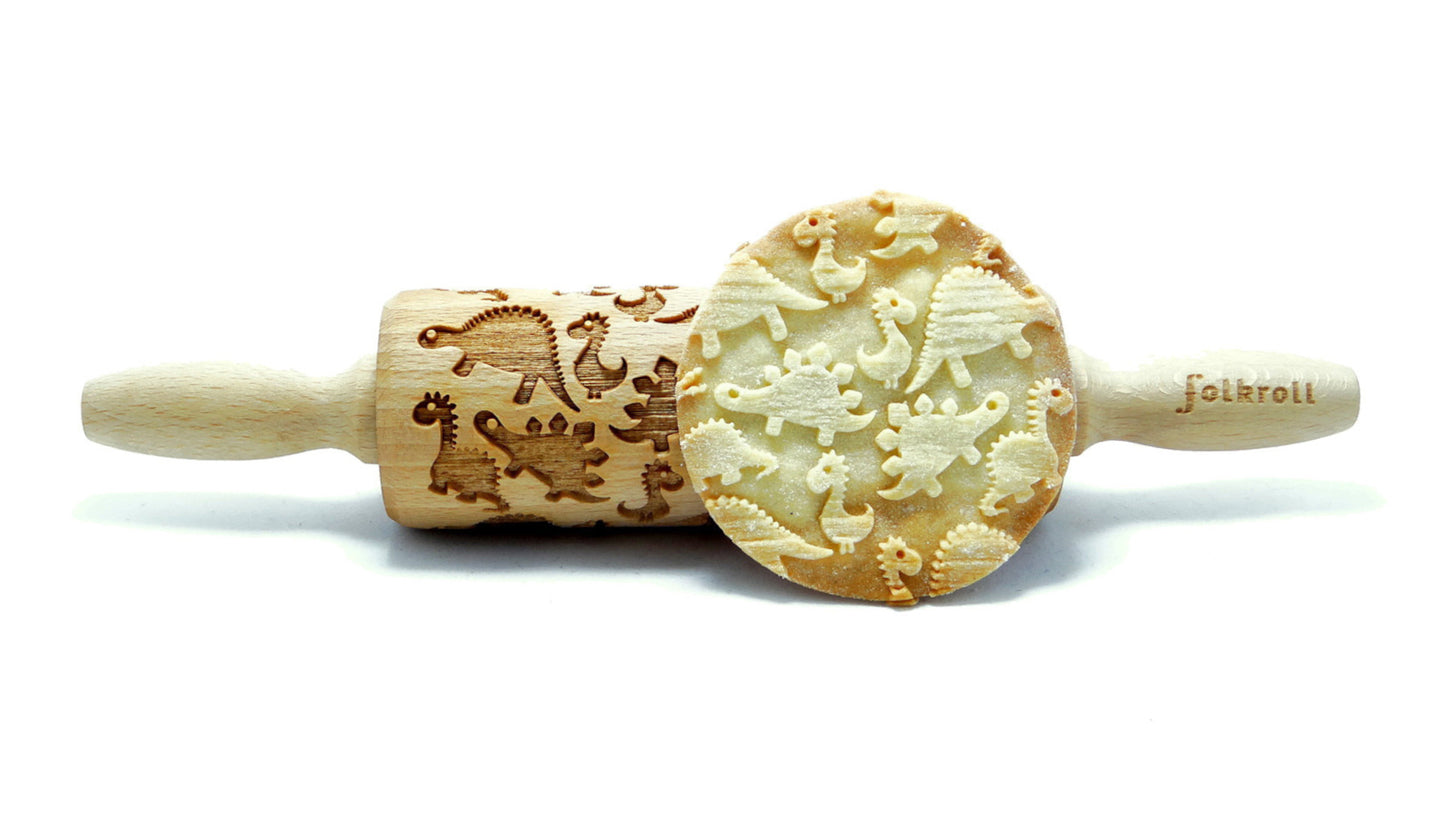 FOLKROLL Small Embossed Rolling Pin