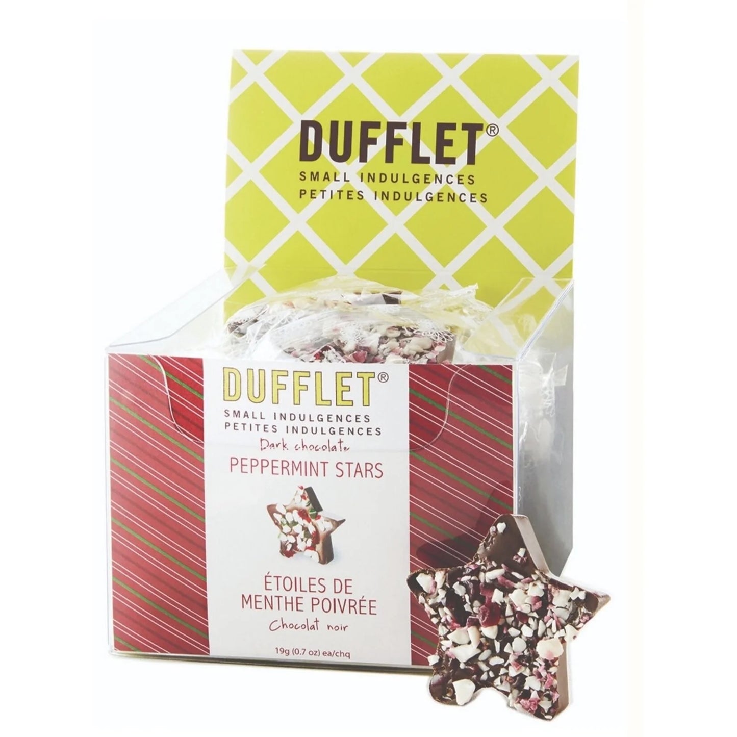 DUFFLET Dark Chocolate Peppermint Stars