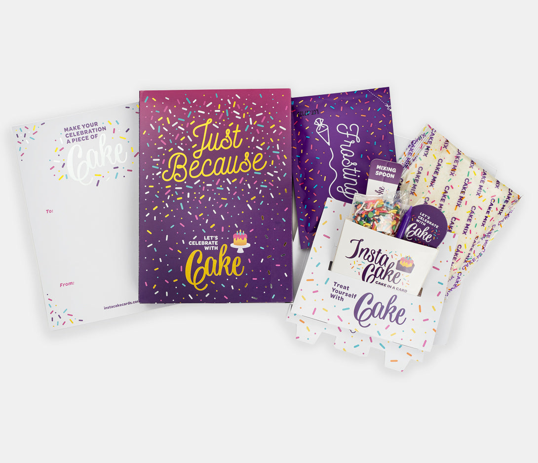 INSTACAKE Cake Card - Just Because