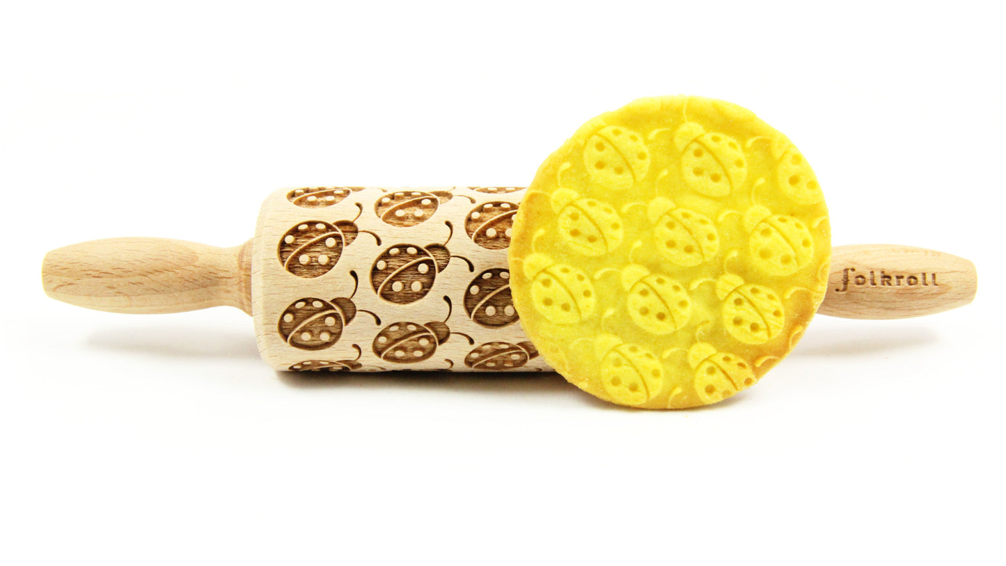 FOLKROLL Small Embossed Rolling Pin