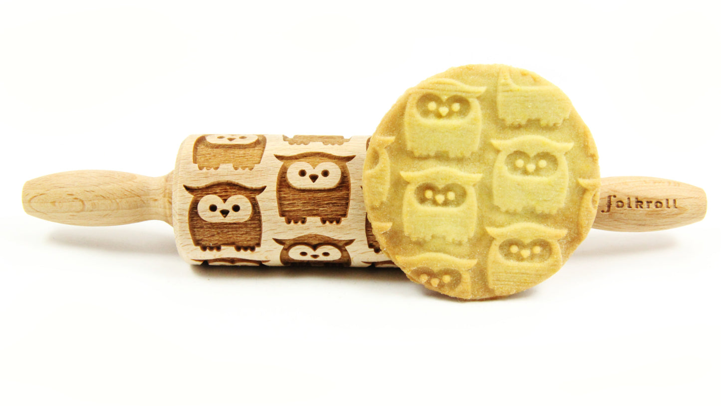 FOLKROLL Small Embossed Rolling Pin