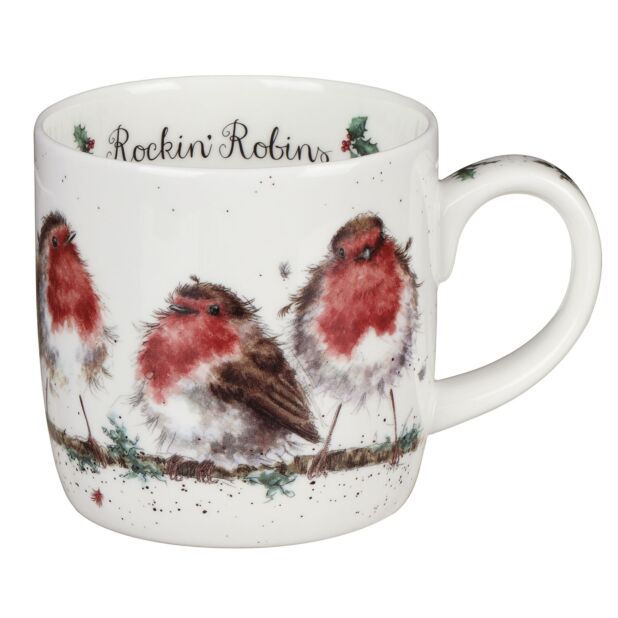 WRENDALE Holiday Bone China Mugs