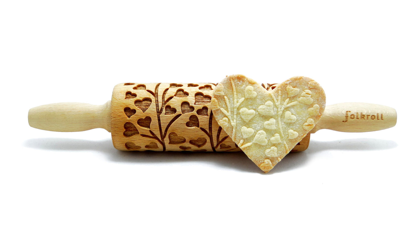 FOLKROLL Small Embossed Rolling Pin