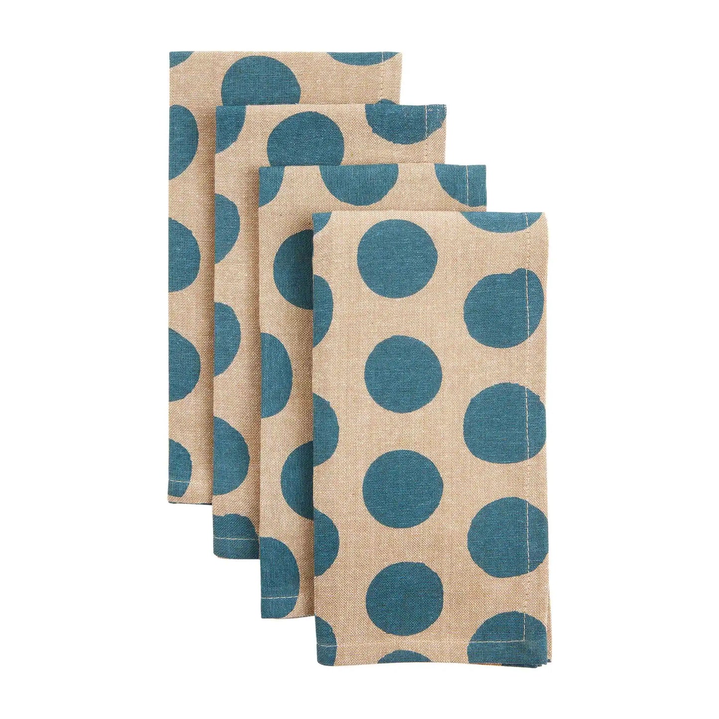 MUD PIE Blue Dot Napkin Set