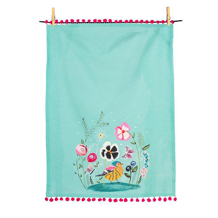 ABBOTT Whimsical Garden Tea Towel