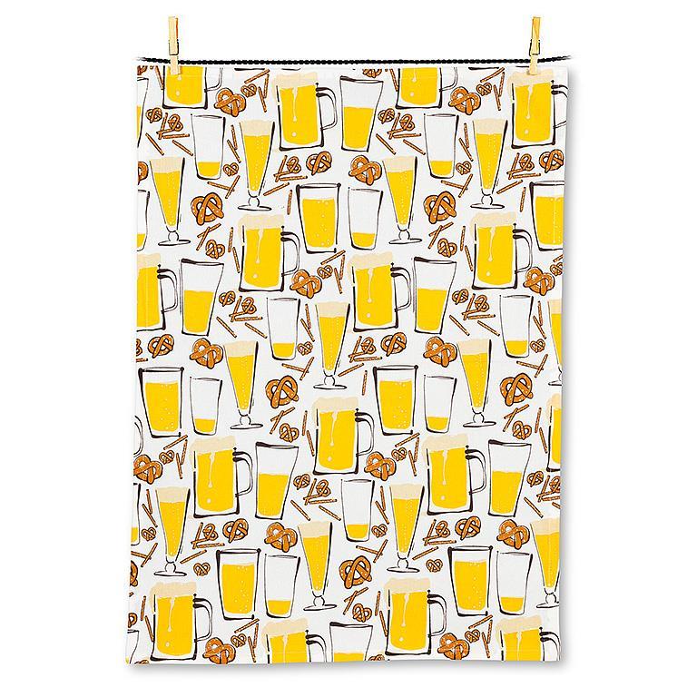 ABBOTT Beer & Pretzel's Tea Towel