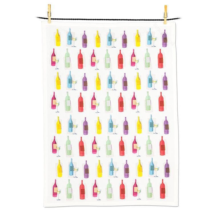 ABBOTT Colourful Bottles Tea Towel