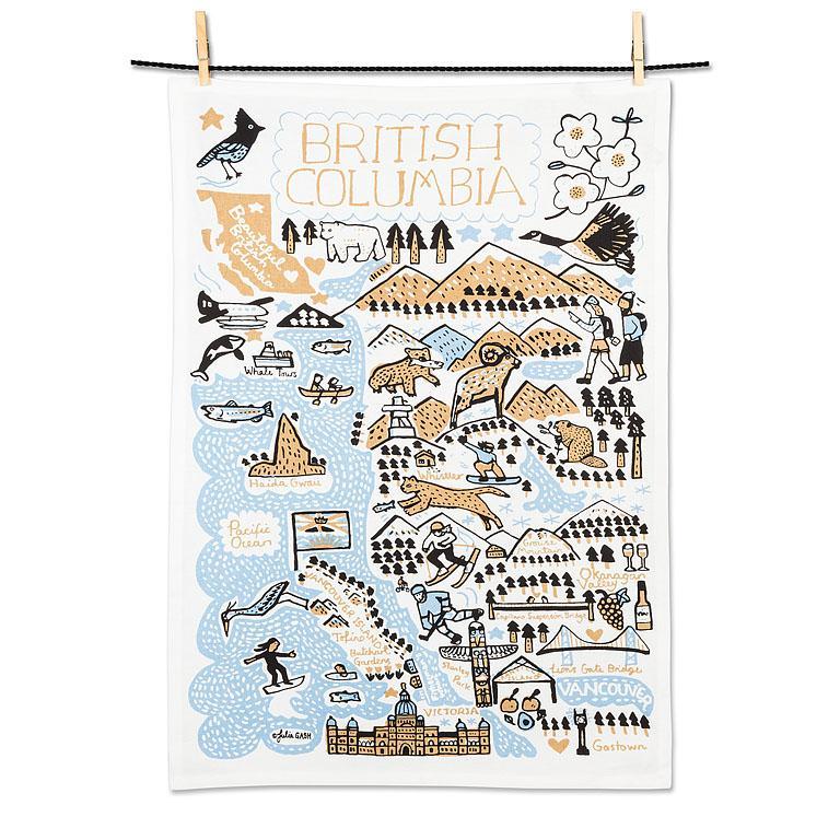 ABBOTT BC Landmarks Tea Towel
