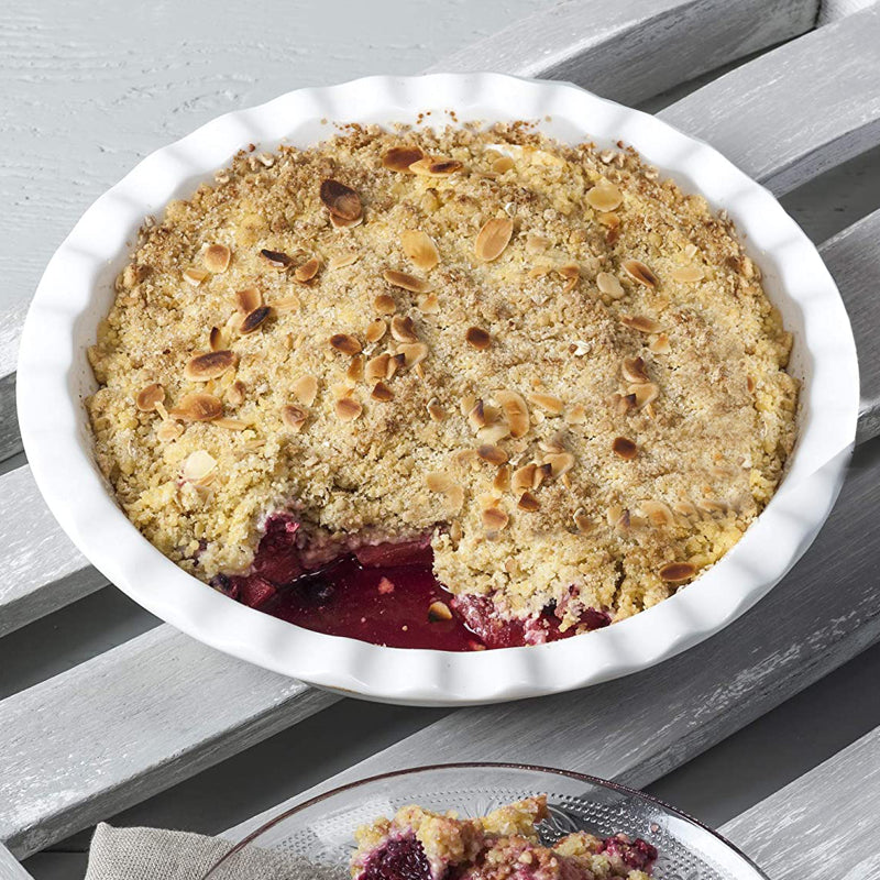 BIA Ruffled Pie Dish - White