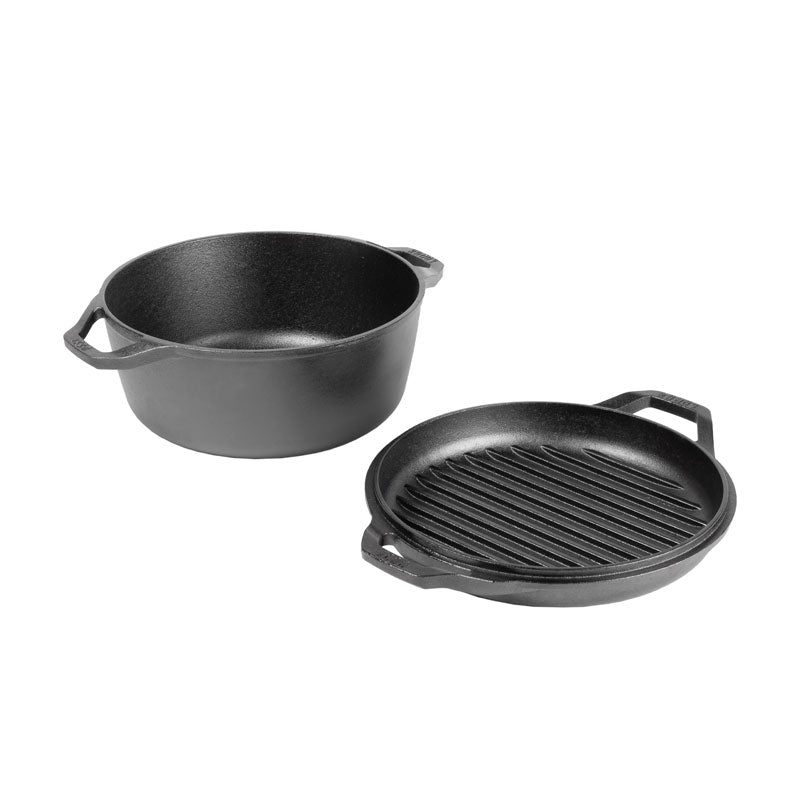 LODGE Chef's Collection Double Dutch Oven - 6 Quart