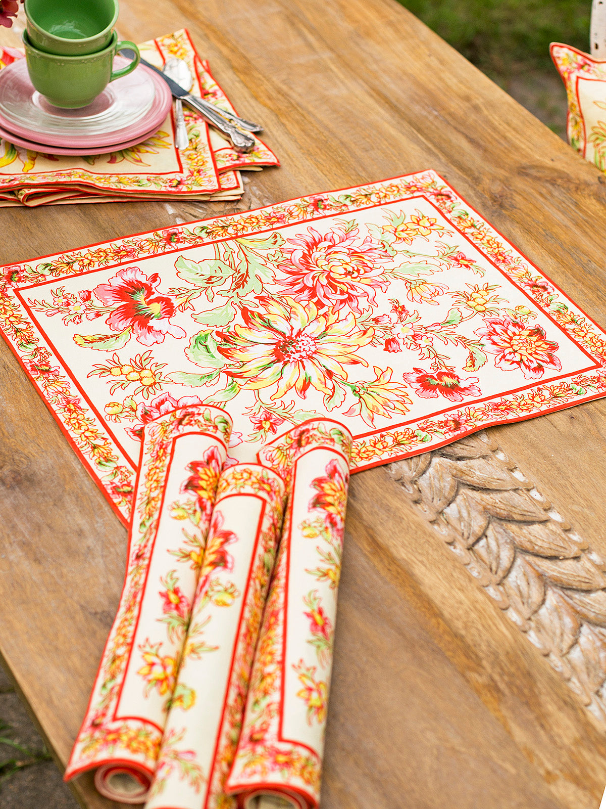 APRIL CORNELL Placemat - Dahlia Days