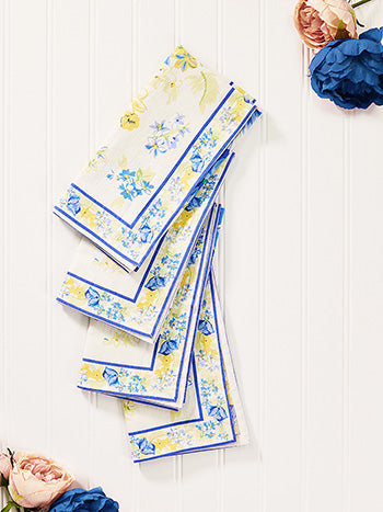 APRIL CORNELL Napkin Set - Charming Ecru