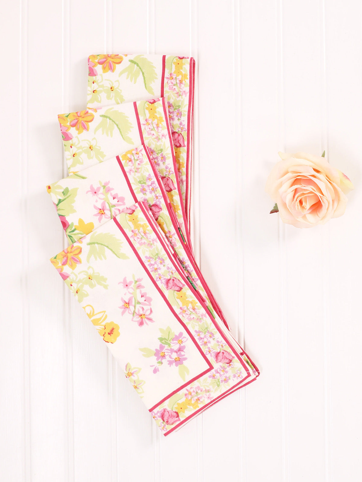 APRIL CORNELL Napkin Set - Charming Cream