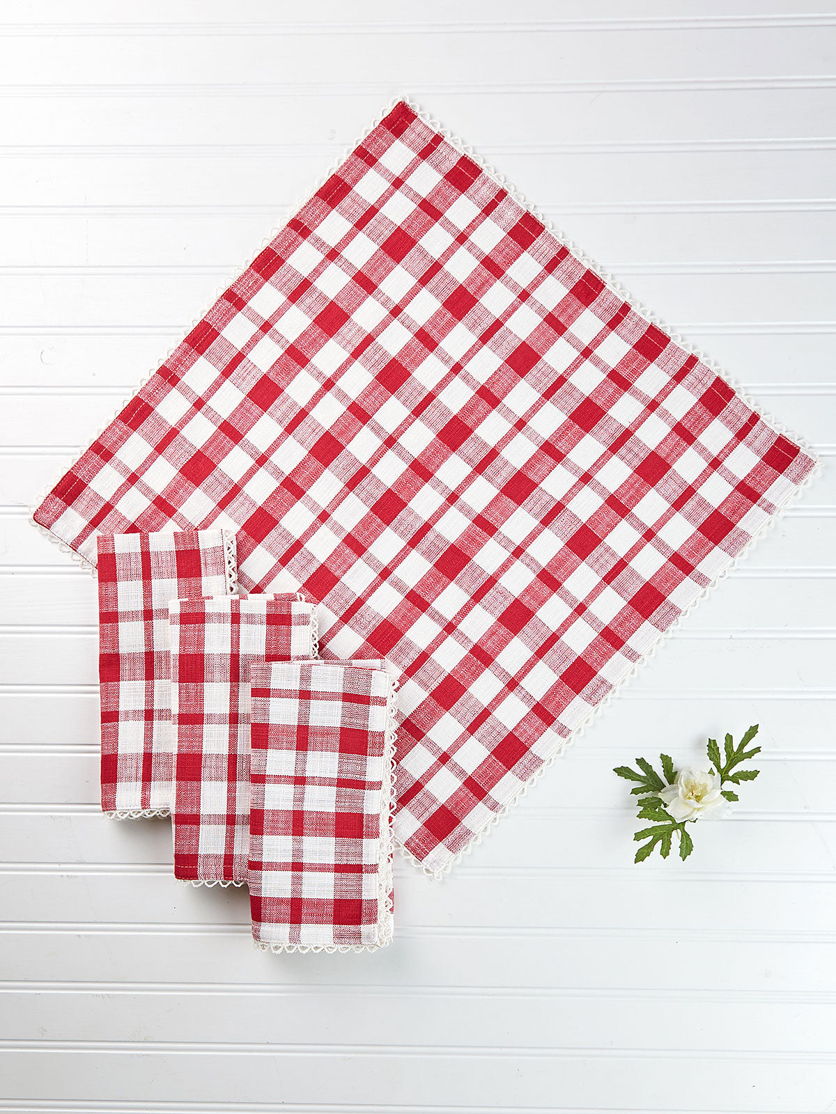 APRIL CORNELL Napkin Set - Strawberry