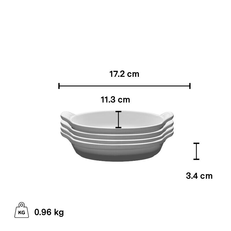LE CREUSET Heritage Oval Au Gratin - Mini Set