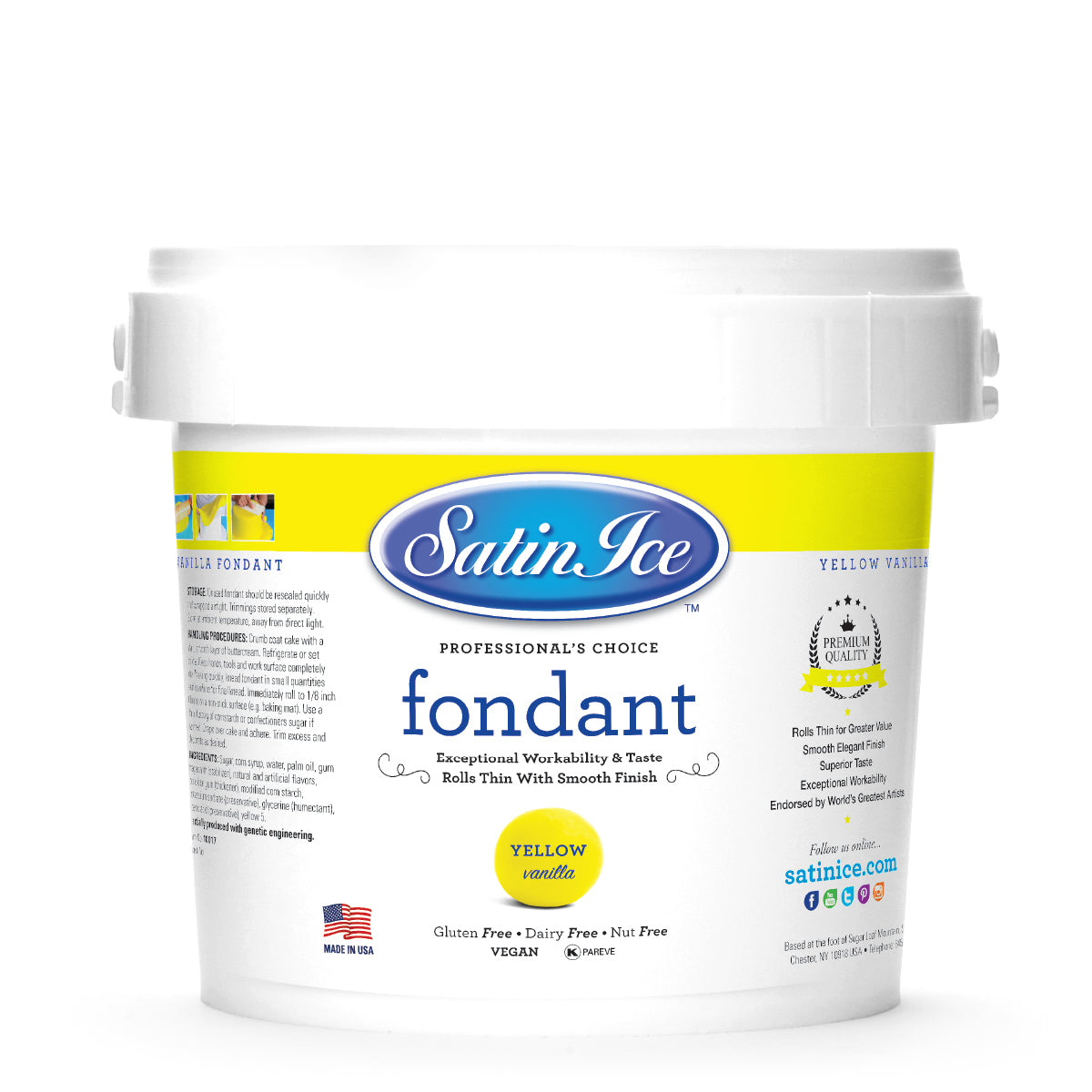 SATIN ICE Fondant - Vanilla Flavour