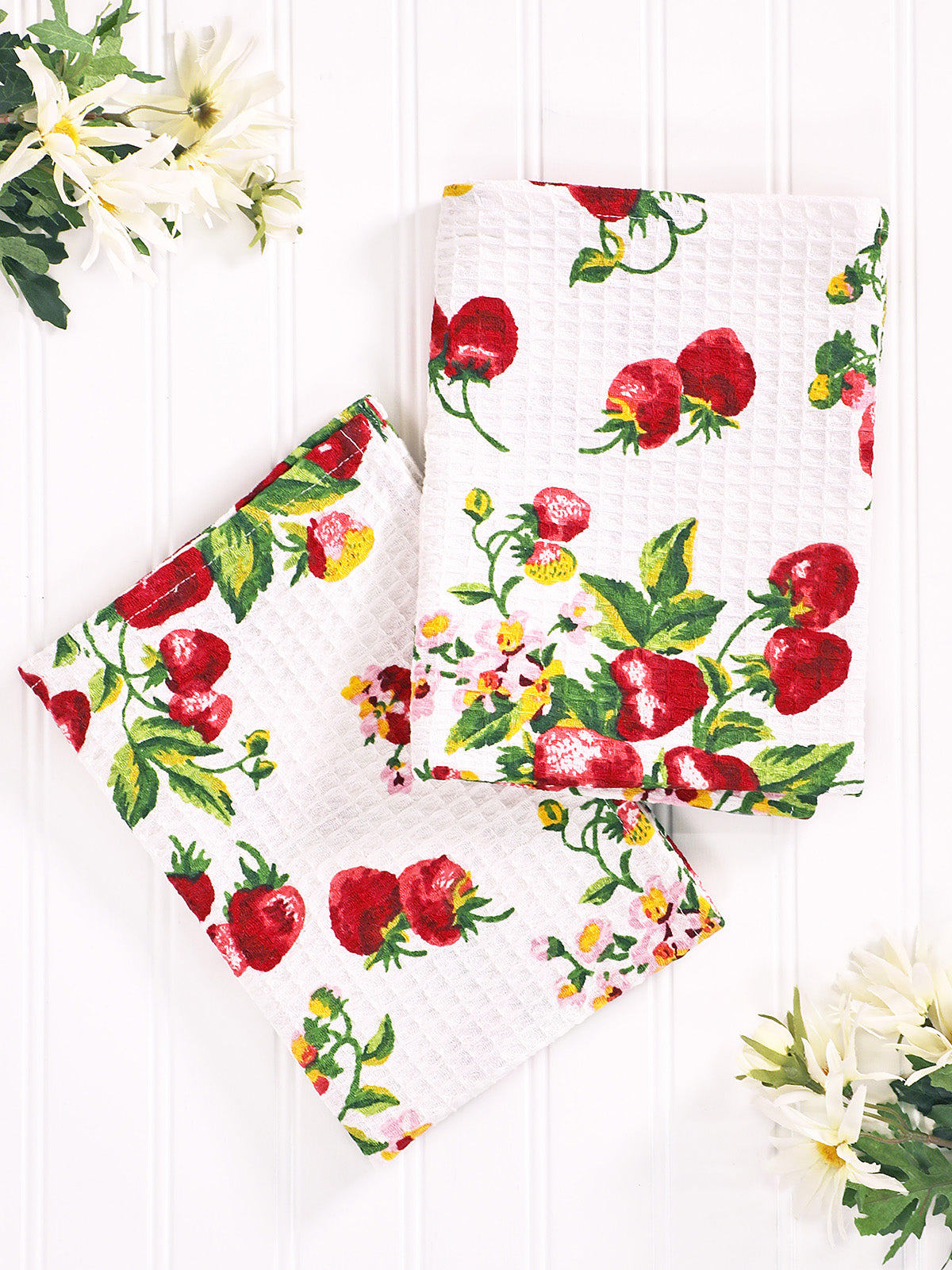 APRIL CORNELL Tea Towel - Strawberry Basket