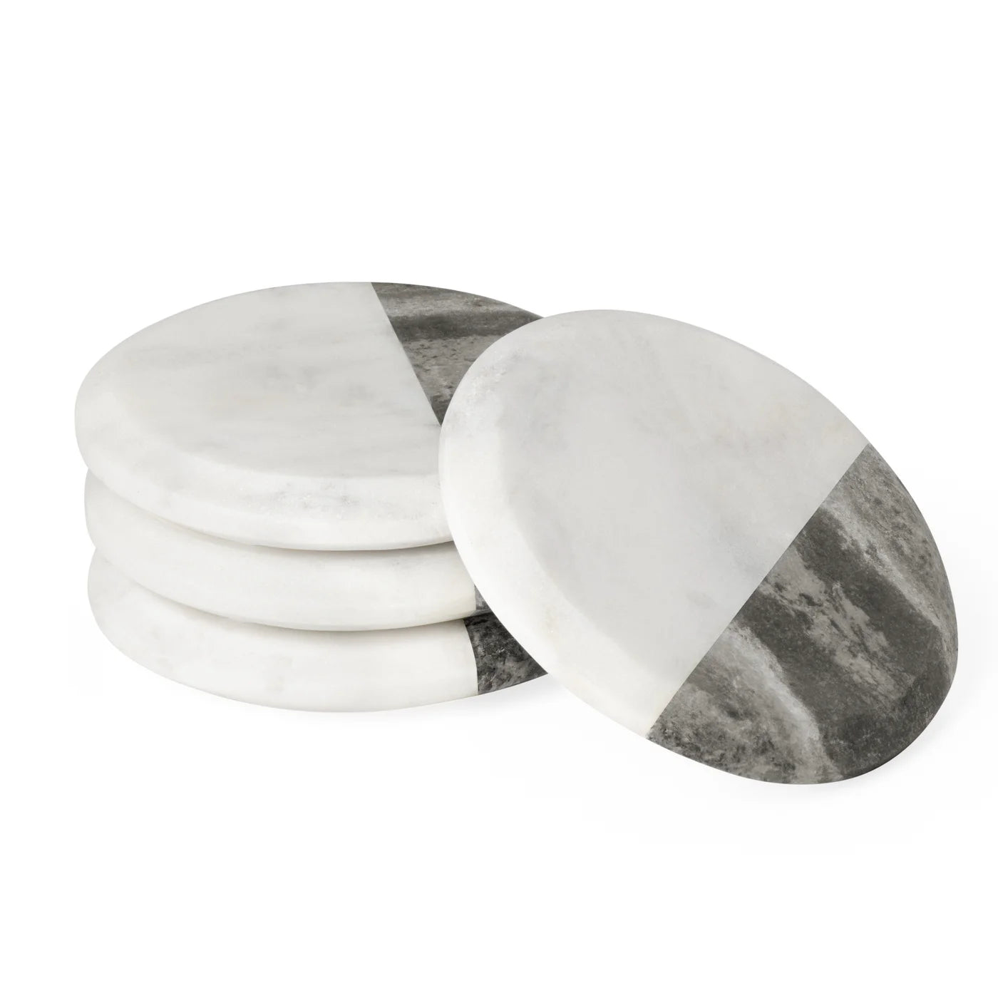 TORRE & TAGUS Marble Coaster - Round, Set/4