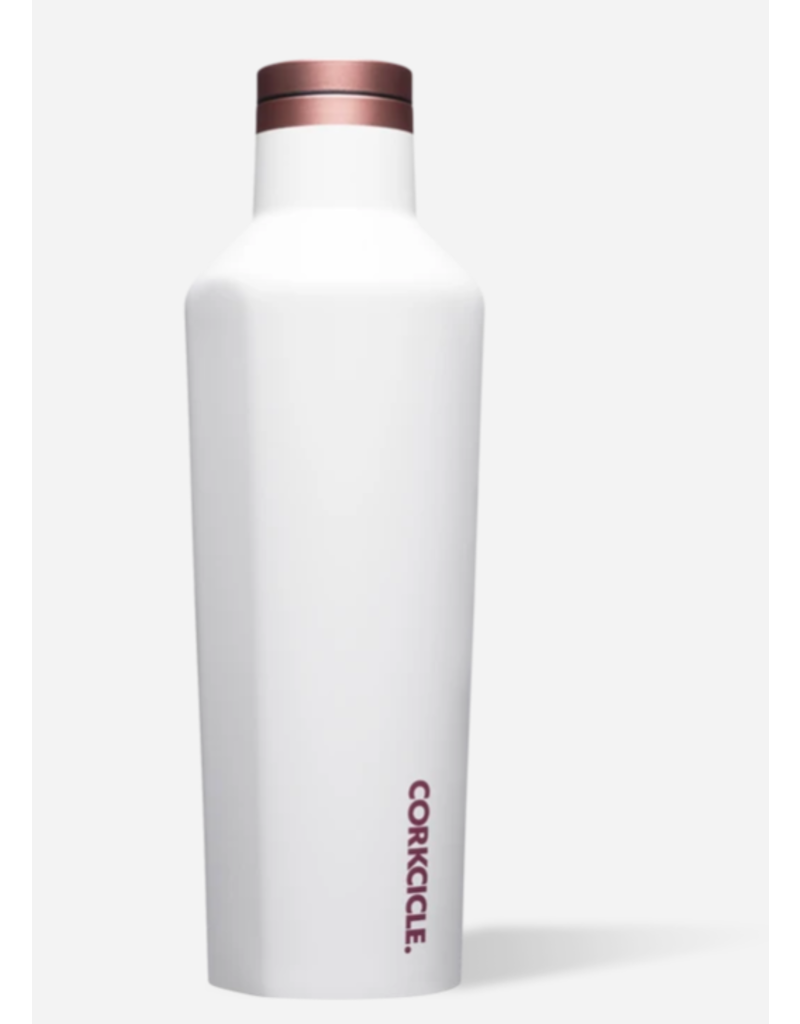 CORKCICLE Insulated Canteen - 16 oz, White Rose