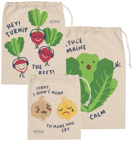 NOW DESIGNS Cotton Produce Bag - Set/3
