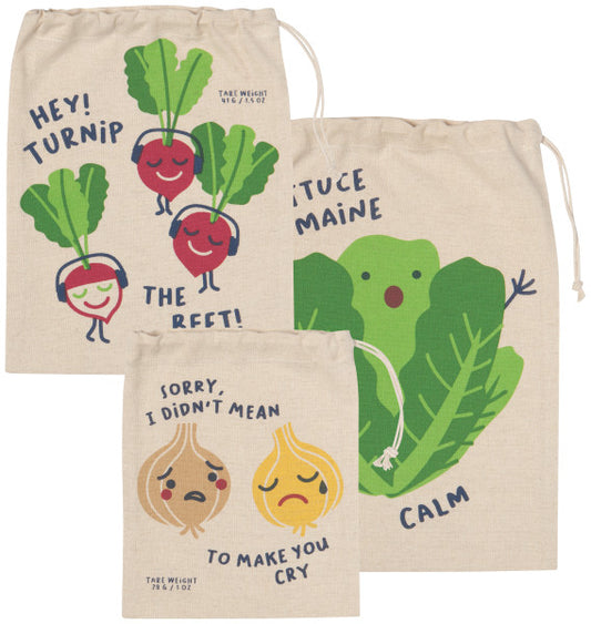 NOW DESIGNS Cotton Produce Bag - Set/3