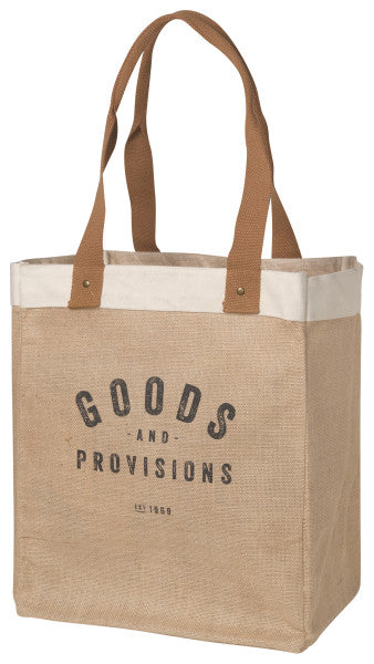 NOW DESIGNS Burlap Tote Bag