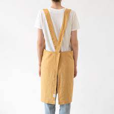 LINEN TALES Solid Crossback Apron