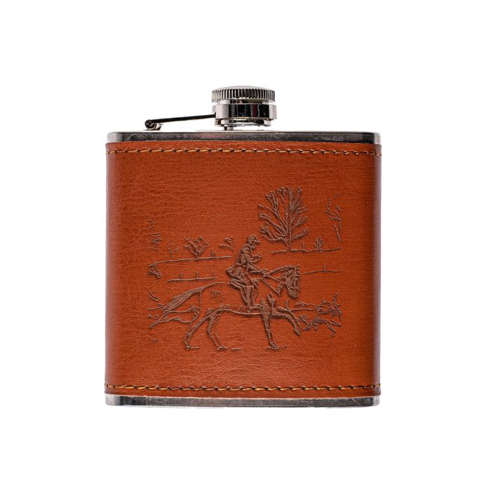TJS COMPANY Leather Wrapped Flask