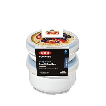 PREP & GO Small Duo Snack Containers