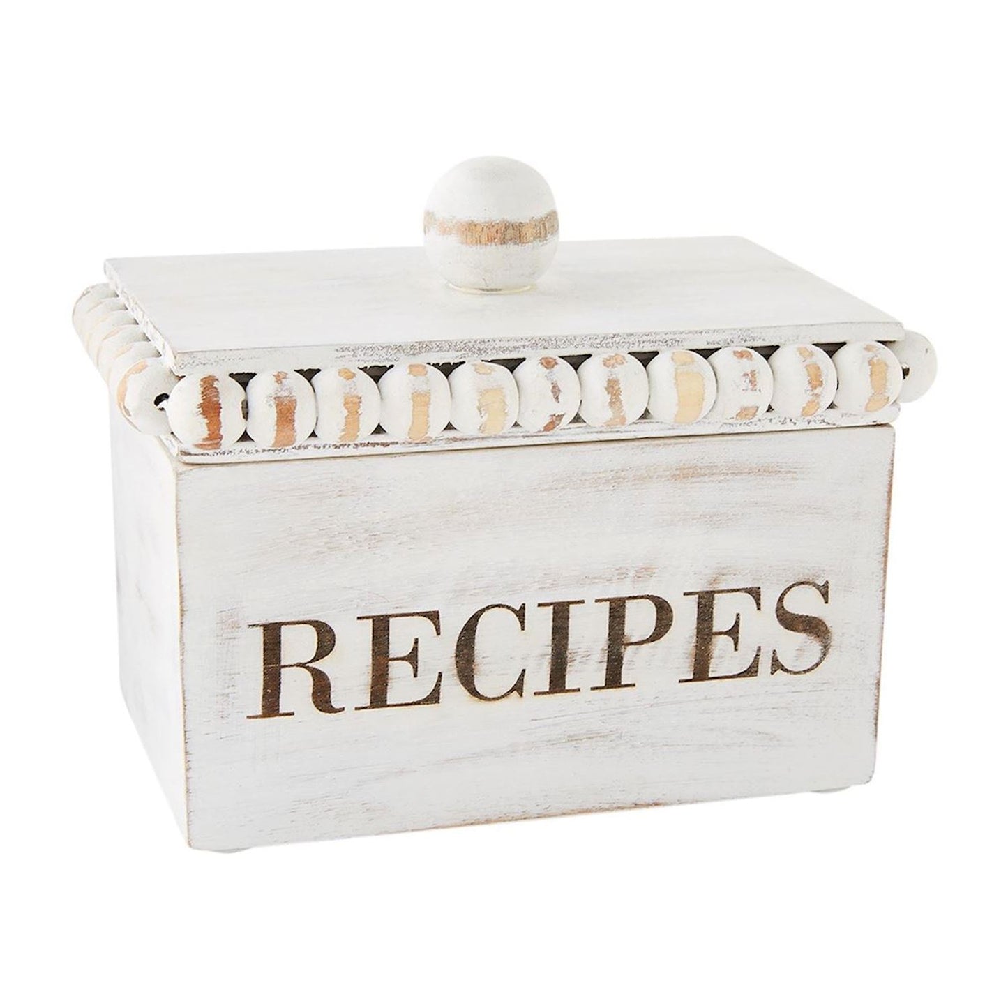 MUD PIE Beaded Recipe Box