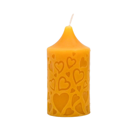 HONEY CANDLES Hearts Pillar