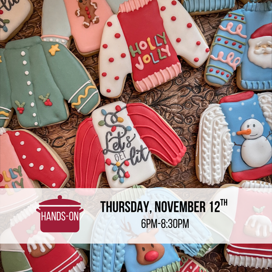 Ugly Sweater Christmas Cookie Decorating with Sam