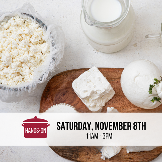 Dairy Workshop 202: Cheese & More! with Paula