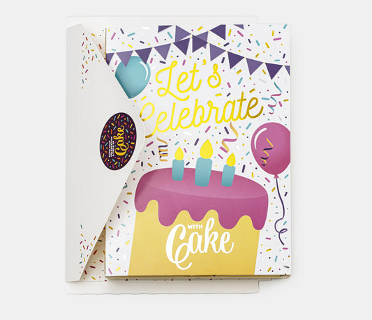 INSTACAKE Cake Card - Let's Celebrate