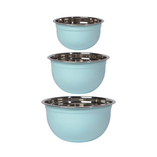 NOW DESIGNS Stainless Mixing Bowl Set - Robins Egg